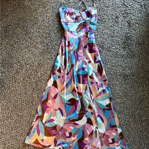 NEW Floral Multicolor Maxi Dress